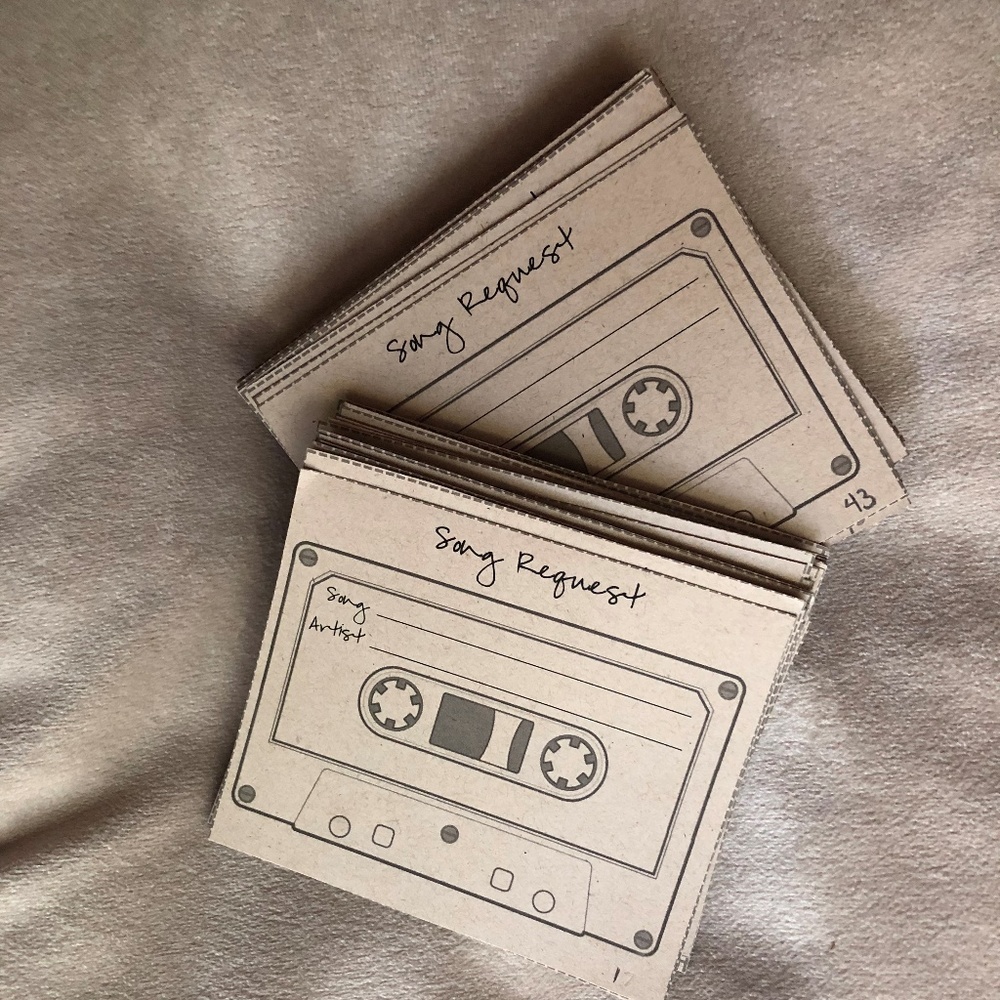 Song Request Cards - 130ct Paper